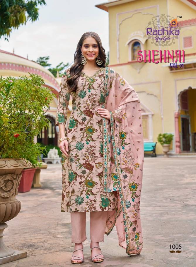 Shehnai Vol 1 By Radhika Handwork Designer Kurti With Bottom Dupatta Wholesale Price In Surat
